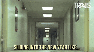 Sliding New Year GIF by Travis