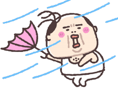 Old Man Fall Sticker