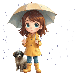 Its Pouring Heavy Rain Sticker