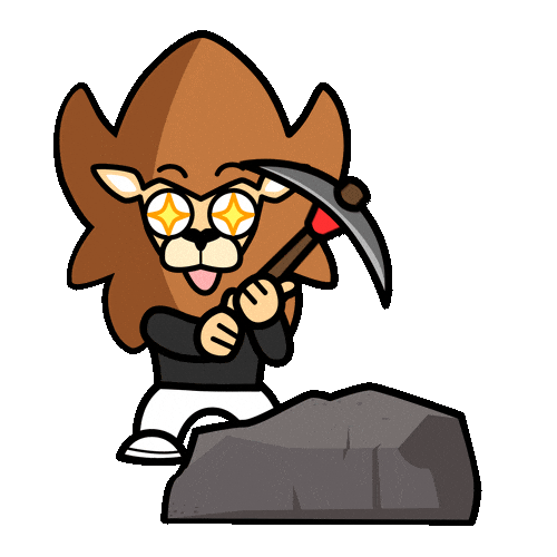 To The Moon Crypto Sticker by Loaded Lions