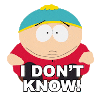 Confused Eric Cartman Sticker by South Park
