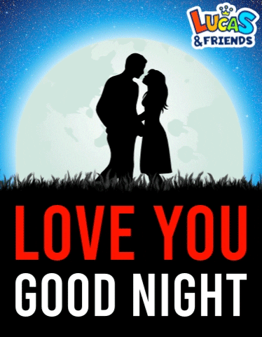 Good Night Love GIF by Lucas and Friends by RV AppStudios