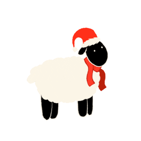 Christmas Sheep Sticker by University College Dublin