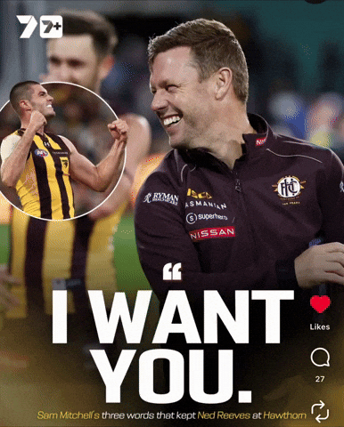 I Want You Afl GIF by Hawthorn Football Club
