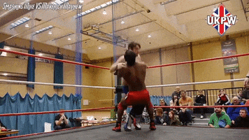 Belly To Belly Pain GIF by United Kingdom Pro Wrestling
