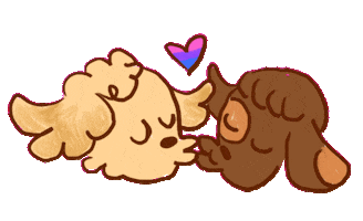 Gay Kiss Sticker by Rhubarb