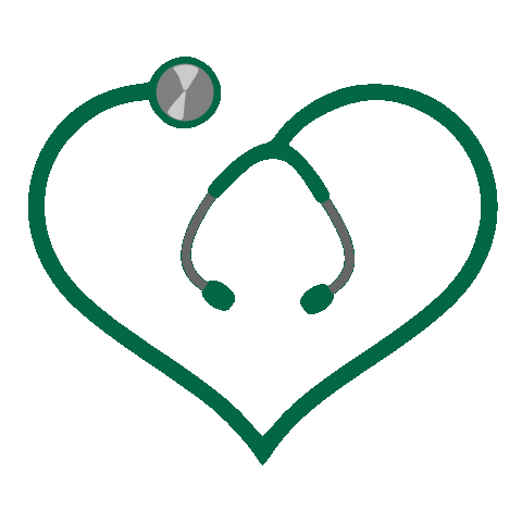 Green Stethoscope Sticker by ACHEHealthEdu