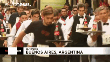 euronews argentina buenos aires euronews waiters GIF