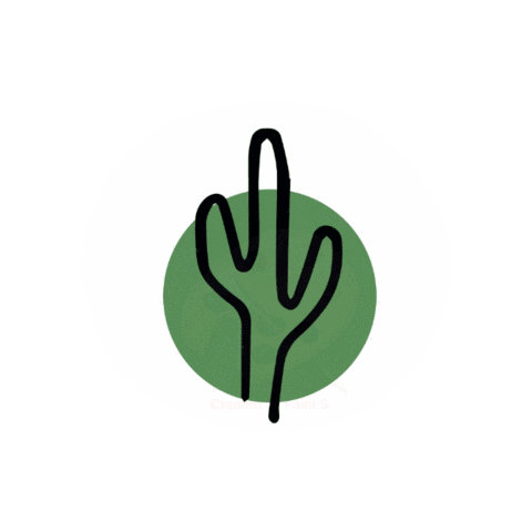 Cactus Stamp Sticker by San Pedro Bags