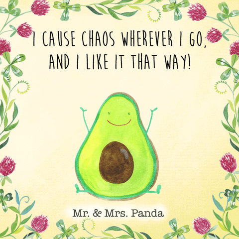 Avocado Chaos GIF by Mr. & Mrs. Panda