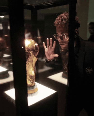 Neymar World Cup Trophy GIF