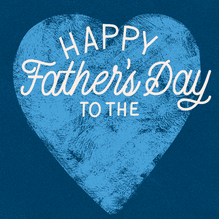 Happy Father's Day blue heart GIF