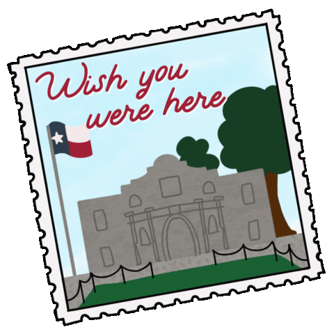 Vintage Texas Sticker by The Alamo
