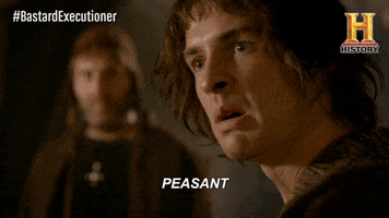 insult peasant GIF by History UK