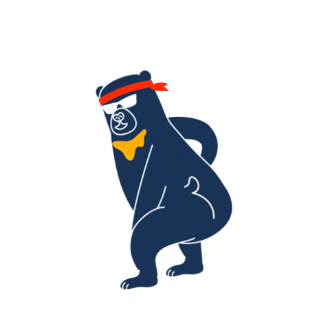 Twerk Sticker by Bask Bear