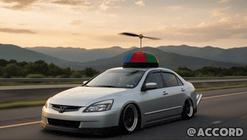 Flying Honda GIF
