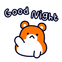 Good Night Hamster GIF