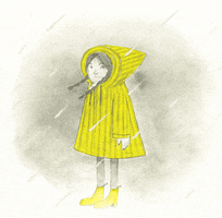 Rainy Day Illustration GIF by Veronica Mang