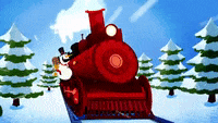 Christmas Train Gif Find Share On Giphy