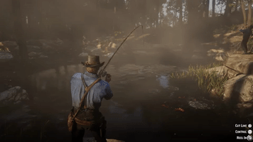 red dead redemption 2 fishing GIF by Rockstar Games