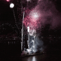 Amazing multicolor fireworks customizable GIF background