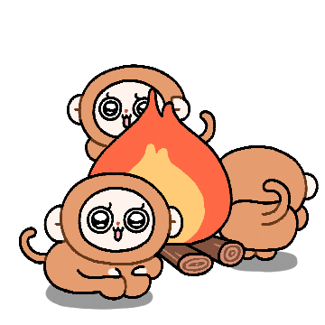 Monkey Character Sticker