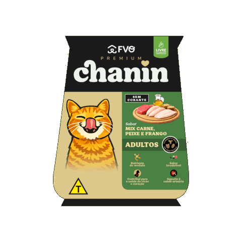 Cat Nin Sticker by FVO Alimentos