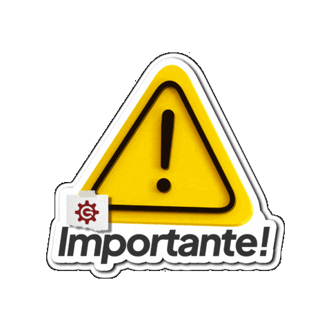 Aviso Warning Sticker by Gratt Indústria