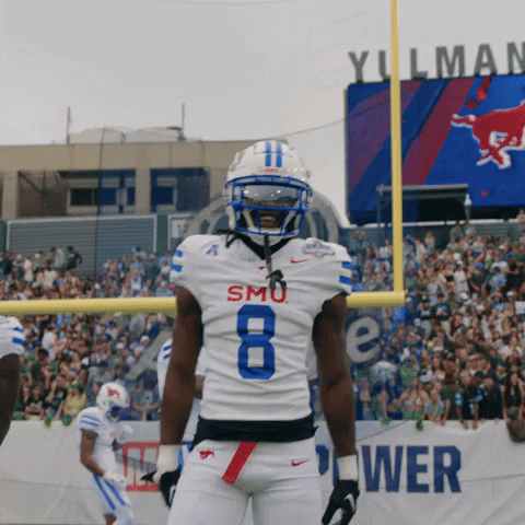 Turn Me Up College Football GIF by SMU Football