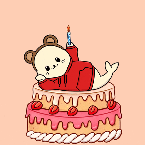 Happy Birthday Party GIF by Sappy Seals