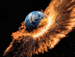 earth exploding GIF