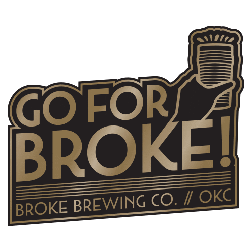 Brewery Sticker by Broke Brewing Co.
