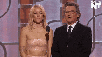kate hudson globes GIF by NowThis 