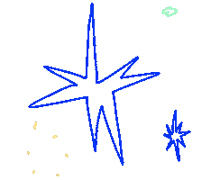Star Sticker by haenaillust