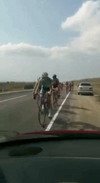 francoismgnt car fail bike race GIF