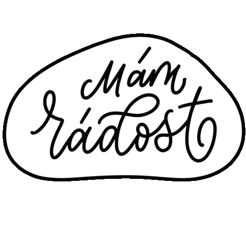 Czech Radost Sticker by LetterArt.cz