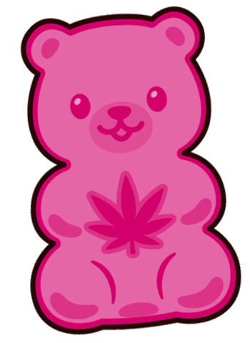 Gummy Bear Cannabis Sticker by Mr. Pink