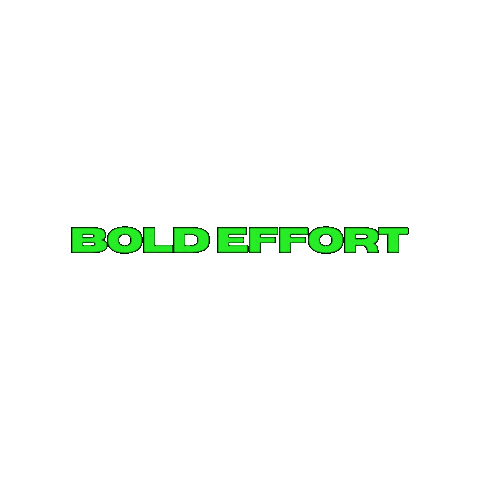 Effort Sticker by Bold Ape
