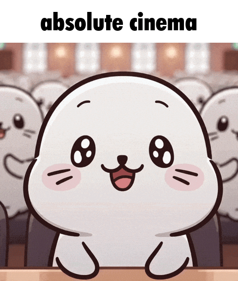 Cinema Wow GIF by Sappy Seals