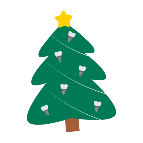 Christmas Tree Sticker by Sani Dental Group