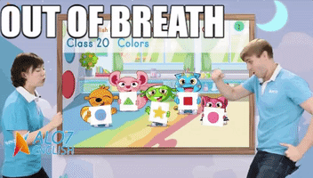 out of breath alo7 english GIF by ALO7.com