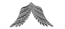 Angel Wings Chrome Sticker