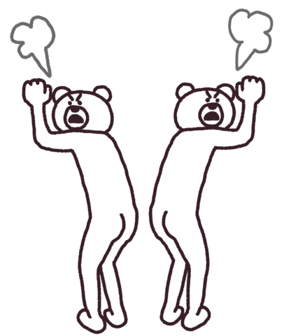 たかだべあ けたくま Sticker by takadabear