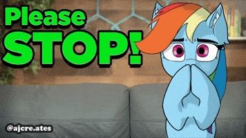 Please Stop Rainbow Dash GIF