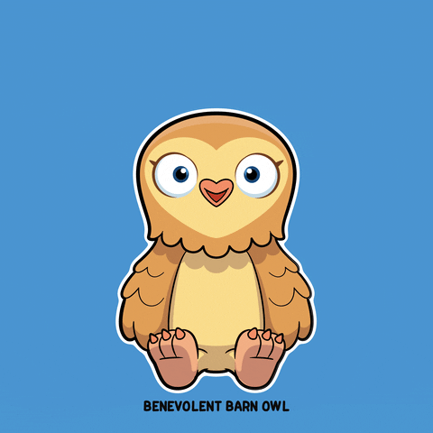 Happy Barn Owl GIF by VeeFriends