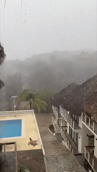 Heavy Rain in Oaxaca as Hurricane Agatha Arrives
