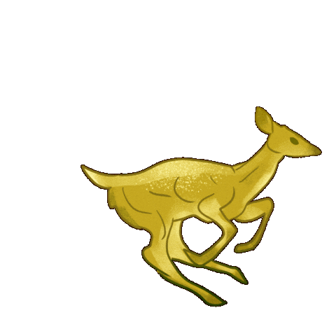 Gold Running Sticker by Contextual.Matters