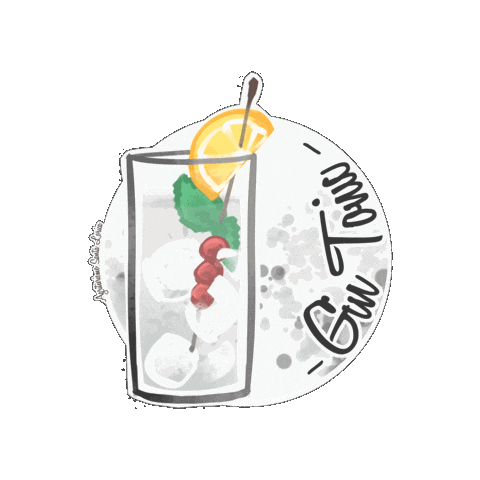 Gin Tonic Summer Sticker