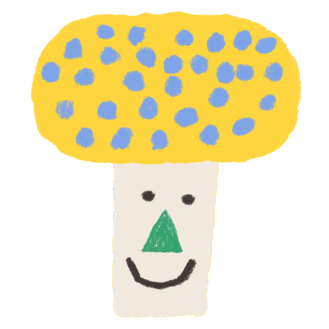 Pumpkin Mushroom Sticker by Halcyon Nights