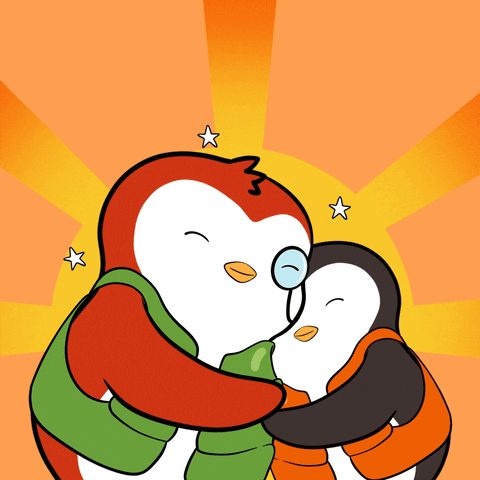 I Love You Hug GIF by Pudgy Penguins